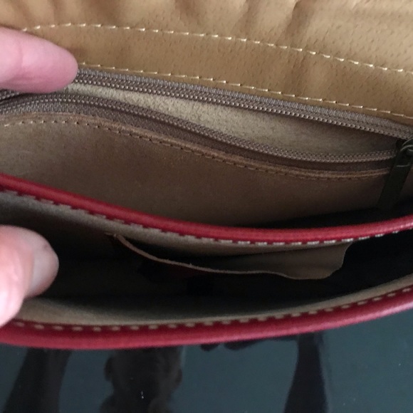 Artigianino Red Italian Leather Handbag New - Picture 3 of 7